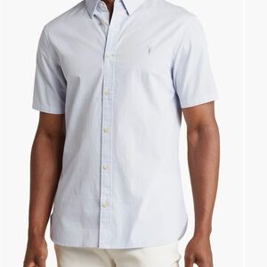 All Saints- Rivera Men’s Button Up Sz M - light blue